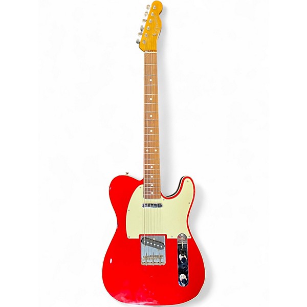 Used Fender CRAFTED IN JAPAN TELECASTER Red Solid Body Electric Guitar