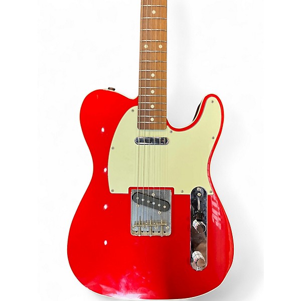 Used Fender CRAFTED IN JAPAN TELECASTER Red Solid Body Electric Guitar