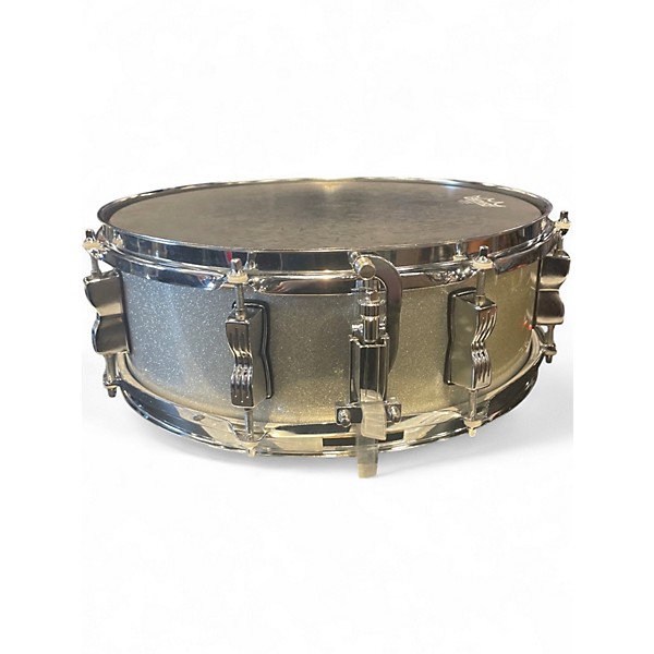 Used Ludwig 14in Backbeats By Questlove Gray Sparkle Drum
