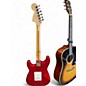 Used Squier Affinity Stratocaster Candy Apple Red Solid Body Electric Guitar