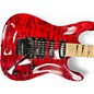 Used Jackson JS34Q Dinky Transparent Red Solid Body Electric Guitar
