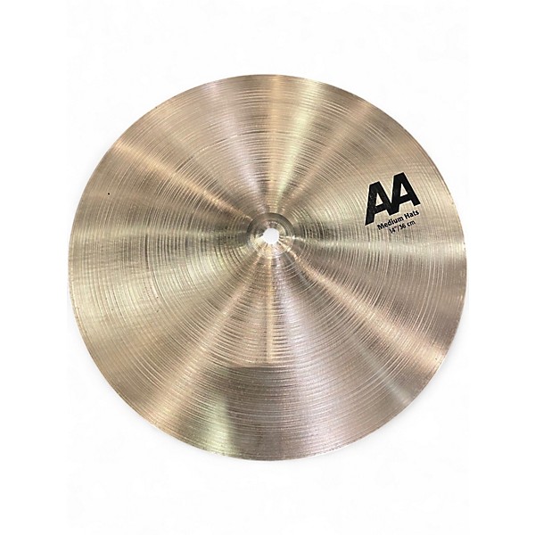 Used SABIAN 14in AA Medium Hi Hat Pair Brilliant Cymbal