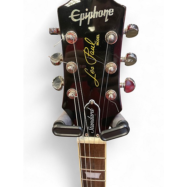 Used 2023 Epiphone Les Paul Standard Iced Tea Solid Body Electric Guitar