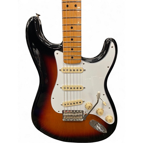 Used Fender Jimi Hendrix Stratocaster 3 Color Sunburst Solid Body Electric Guitar