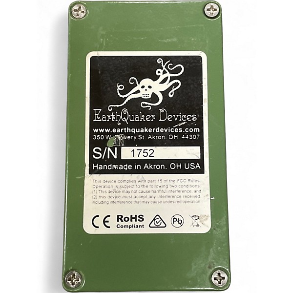 Used EarthQuaker Devices Plumes Small Signal Shredder Overdrive Effect Pedal