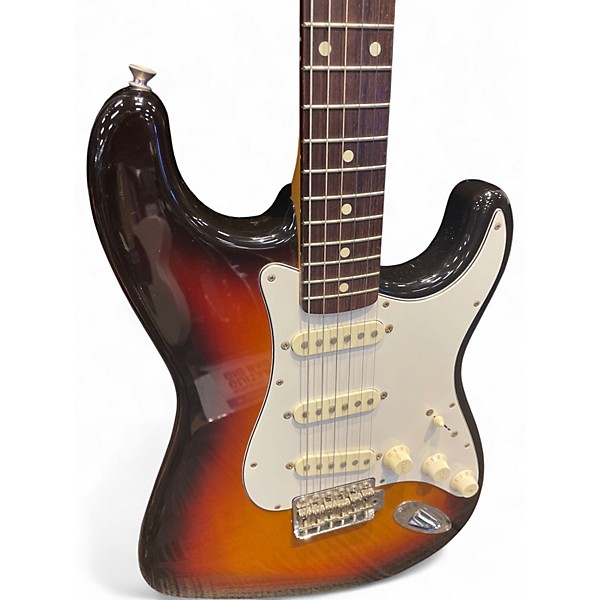 Vintage 1994 Fender MIJ Stratocaster 3 Tone Sunburst Solid Body Electric Guitar
