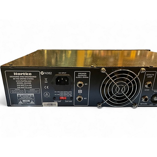 Used Hartke Model HA3500 Bass Amp Head