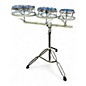 Used Gammon Percussion 8in Rototom Set Satin Chrome Roto Toms