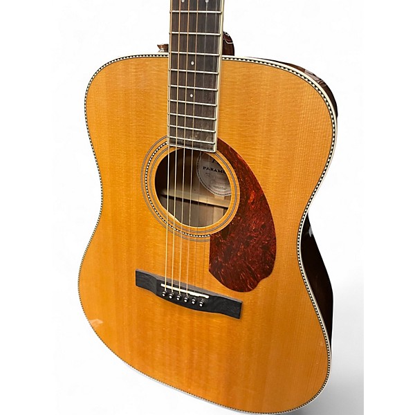 Used Fender Paramount PM-1 Standard Dreadnought Natural Acoustic Electric Guitar