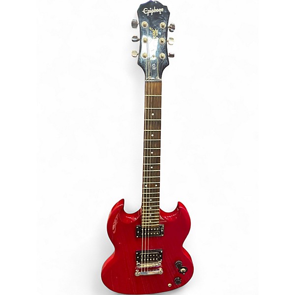 Used Epiphone 1961 SG Special Chrome Red Solid Body Electric Guitar