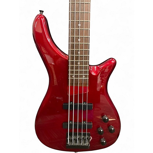 Used Rogue LX205B Candy Apple Red Electric Bass Guitar