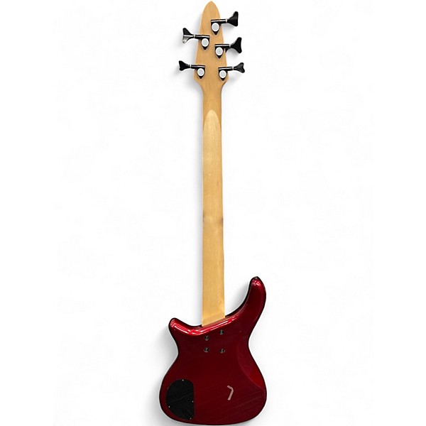 Used Rogue LX205B Candy Apple Red Electric Bass Guitar