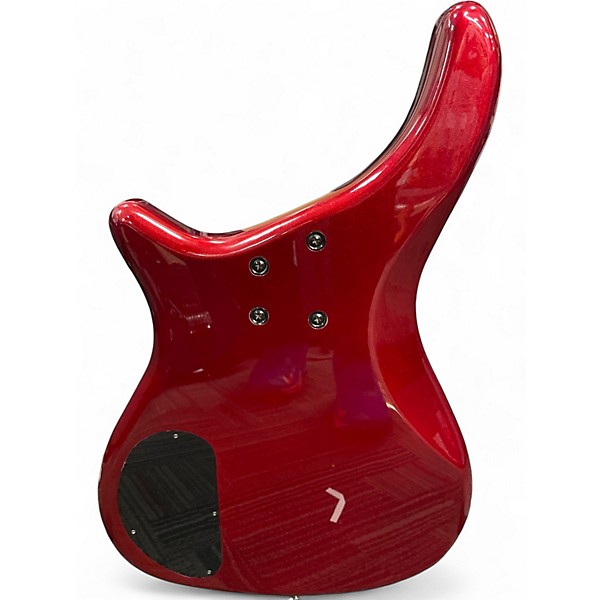 Used Rogue LX205B Candy Apple Red Electric Bass Guitar