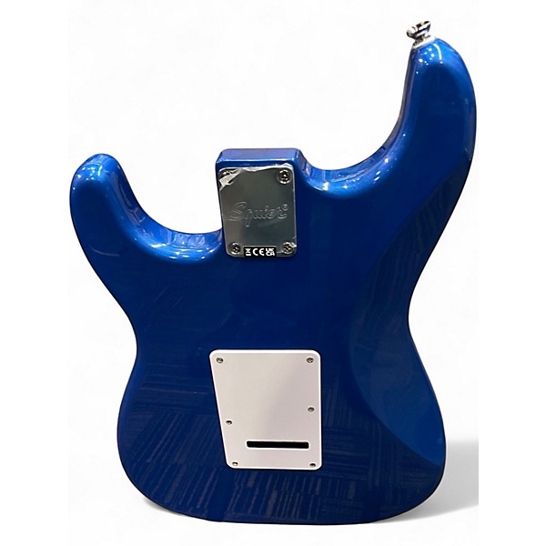 Used Squier STRATOCASTER Electron Blue Metallic Solid Body Electric Guitar