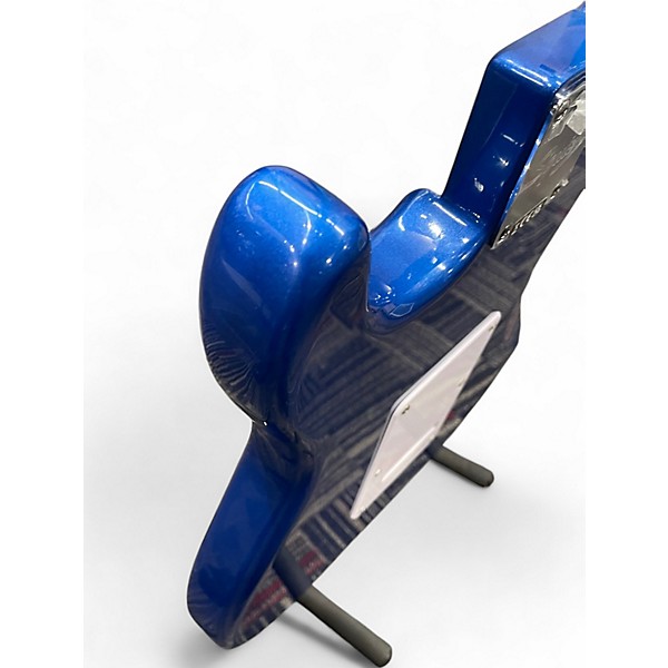 Used Squier STRATOCASTER Electron Blue Metallic Solid Body Electric Guitar