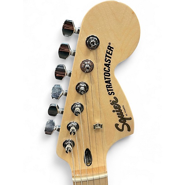 Used Squier STRATOCASTER Electron Blue Metallic Solid Body Electric Guitar