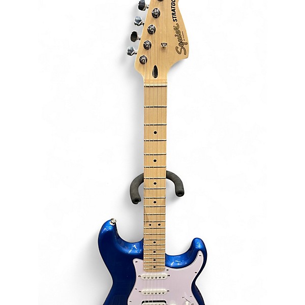 Used Squier STRATOCASTER Electron Blue Metallic Solid Body Electric Guitar