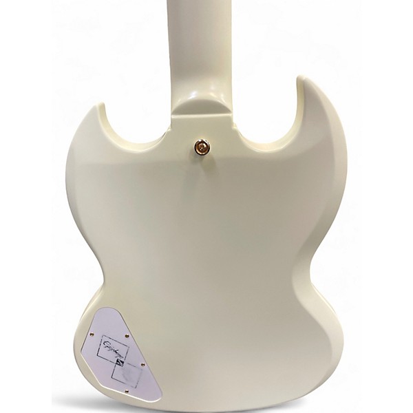 Used Epiphone LES PAUL CUSTOM INSPIRED BY GIBSON SG Arctic White Solid Body Electric Guitar