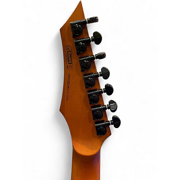 Used Dean EXILE SELECT 7 STRING MULTI SCALE WITH KAHLER SATIN NATURAL BLACK BURST Solid Body Electric Guitar