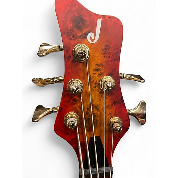 Used Jackson Pro Series Spectra Bass SB V  BURL SUNBURST Electric Bass Guitar