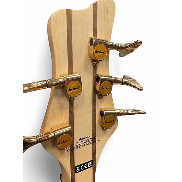 Used Jackson Pro Series Spectra Bass SB V  BURL SUNBURST Electric Bass Guitar