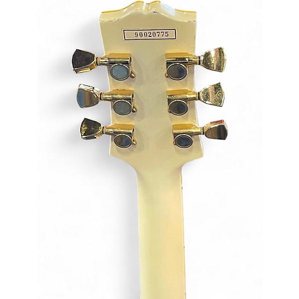 Used Epiphone Les Paul Custom white Solid Body Electric Guitar