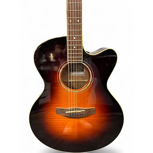 Used Yamaha CPX500 2 Tone Sunburst Acoustic Electric Guitar