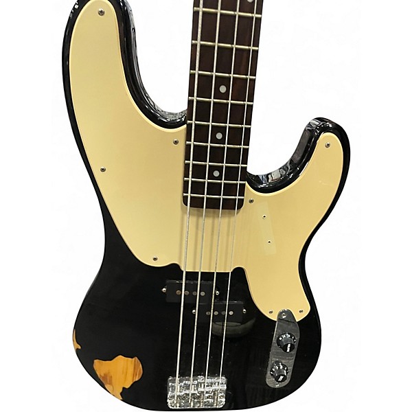 Used Squier Mike Dirnt Signature Precision Bass black Electric Bass Guitar