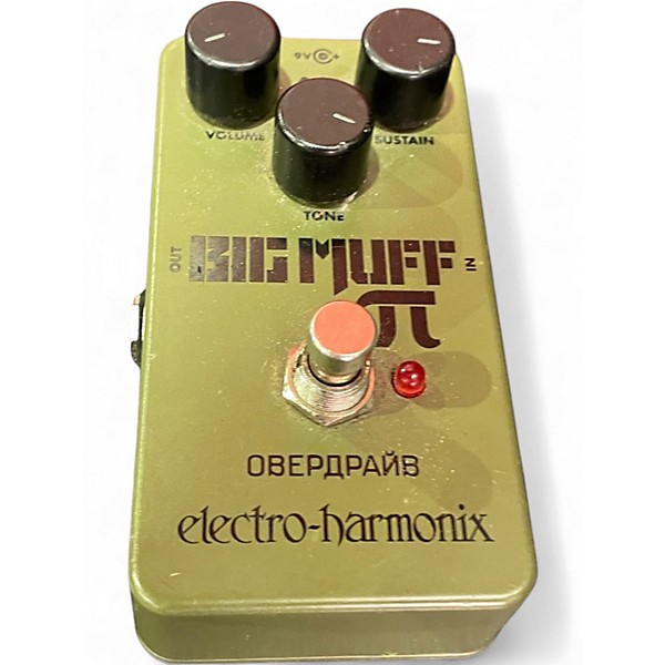 Used Electro-Harmonix Green Russian Big Muff Pi Fuzz Effect Pedal