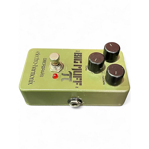 Used Electro-Harmonix Green Russian Big Muff Pi Fuzz Effect Pedal