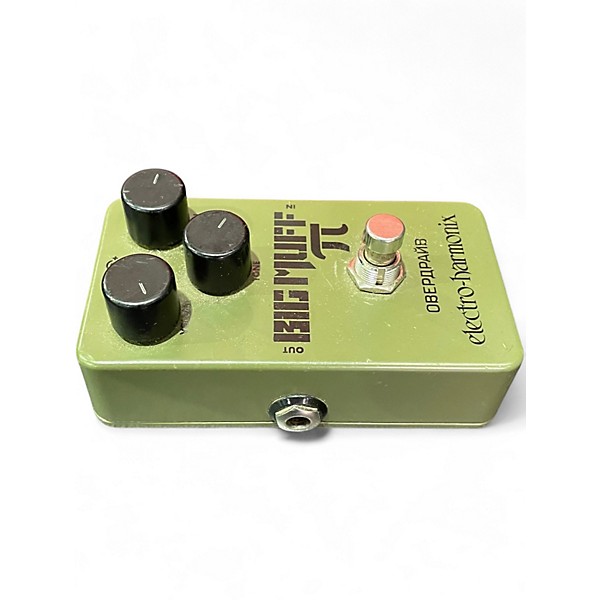 Used Electro-Harmonix Green Russian Big Muff Pi Fuzz Effect Pedal
