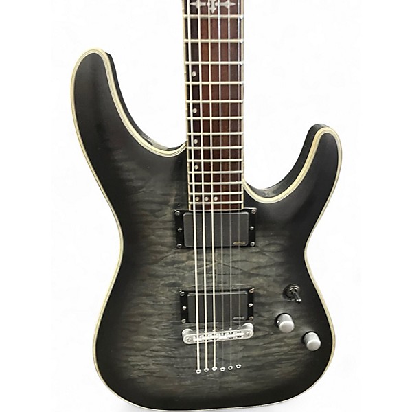 Used Schecter Guitar Research C1 Platinum Black Solid Body Electric Guitar