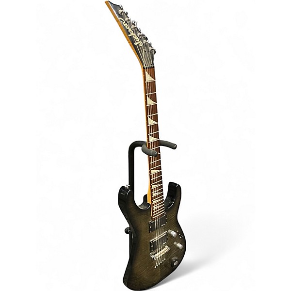 Used Jackson JS32RT Dinky Black and Gold Solid Body Electric Guitar