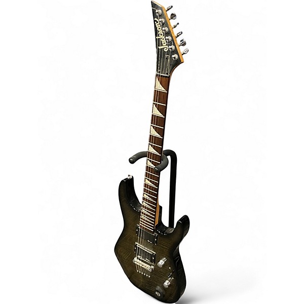 Used Jackson JS32RT Dinky Black and Gold Solid Body Electric Guitar