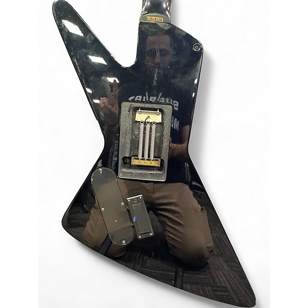 Used Epiphone Futura Prophecy Custom FX with Floyd Rose Black Solid Body Electric Guitar