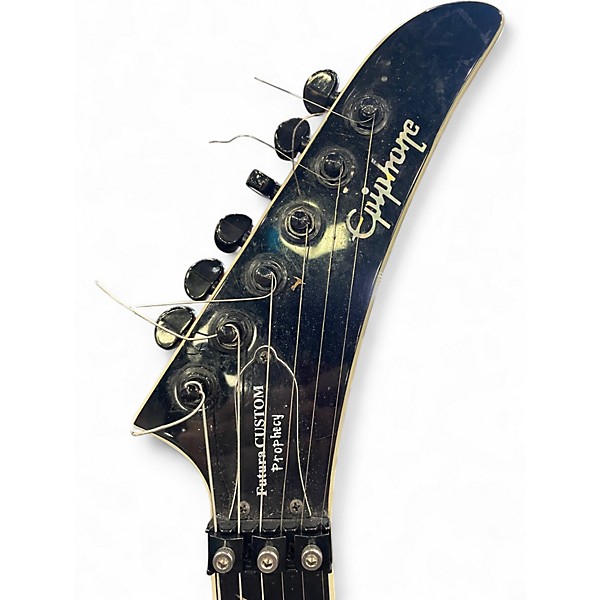 Used Epiphone Futura Prophecy Custom FX with Floyd Rose Black Solid Body Electric Guitar