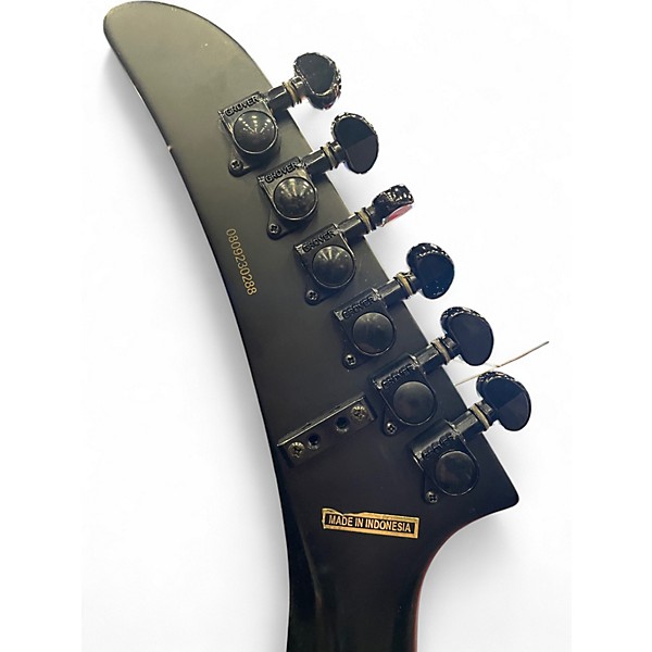 Used Epiphone Futura Prophecy Custom FX with Floyd Rose Black Solid Body Electric Guitar