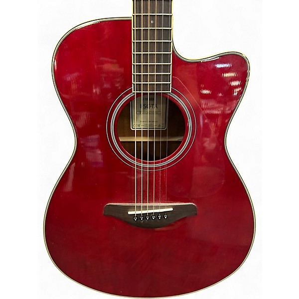 Used Yamaha FSC-TA Vintage Cherry Acoustic Electric Guitar