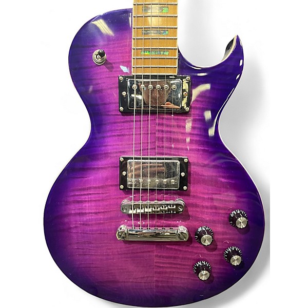 Used Fojill Les Paul Purple Burst Solid Body Electric Guitar