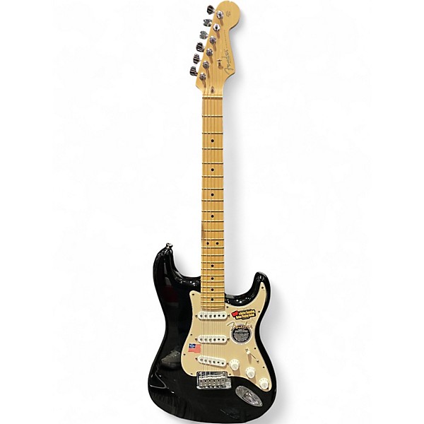 Used 2006 Fender American Standard Stratocaster Black Solid Body Electric Guitar