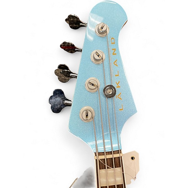 Used Lakland Skyline Series DJ4 Lake Placid Blue Electric Bass Guitar