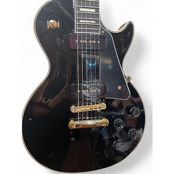 Used Epiphone les paul custom Black Solid Body Electric Guitar