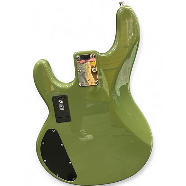 Used Sterling by Music Man Ray4 Green Electric Bass Guitar