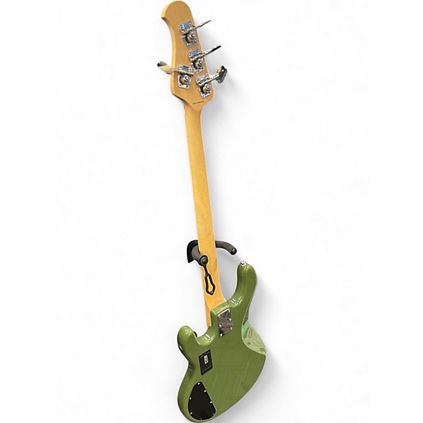 Used Sterling by Music Man Ray4 Green Electric Bass Guitar