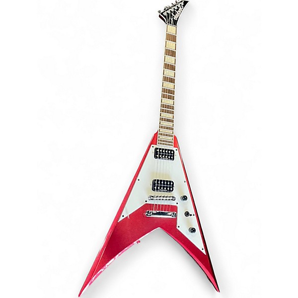 Used Jackson SCOTT IAN X SERIES KING V RED SPARKLE Solid Body Electric Guitar