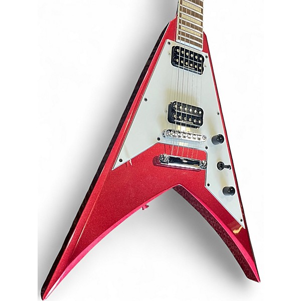 Used Jackson SCOTT IAN X SERIES KING V RED SPARKLE Solid Body Electric Guitar