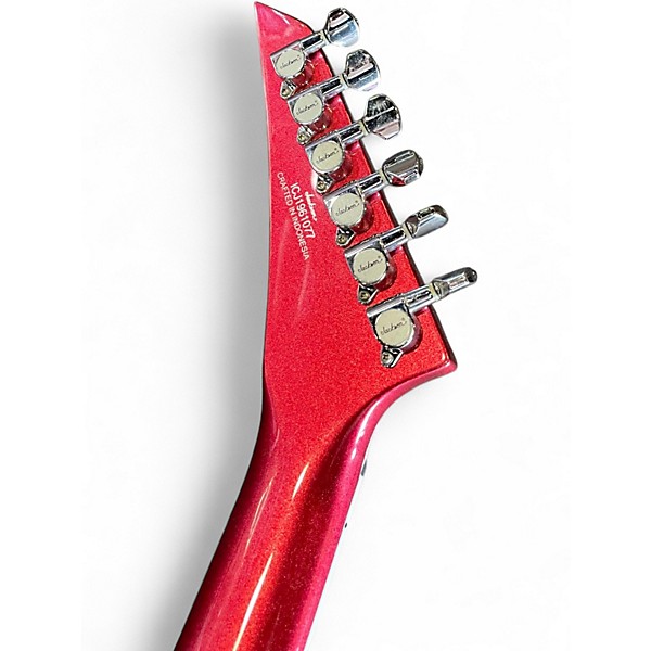 Used Jackson SCOTT IAN X SERIES KING V RED SPARKLE Solid Body Electric Guitar
