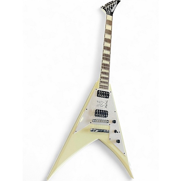 Used Jackson SCOTT IAN X SERIES KING V WHITE Solid Body Electric Guitar