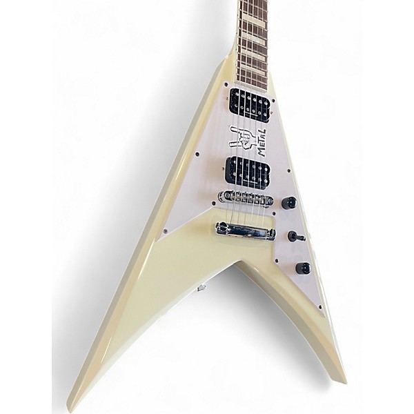 Used Jackson SCOTT IAN X SERIES KING V WHITE Solid Body Electric Guitar