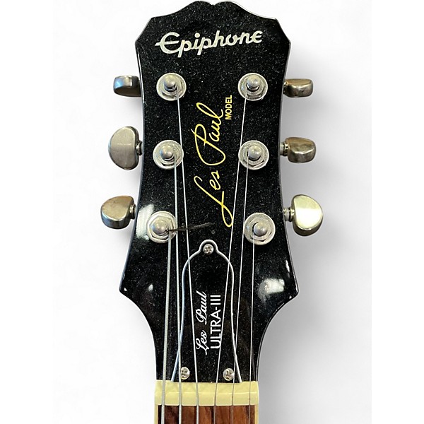 Used Epiphone Les Paul Ultra III Trans Charcoal Solid Body Electric Guitar